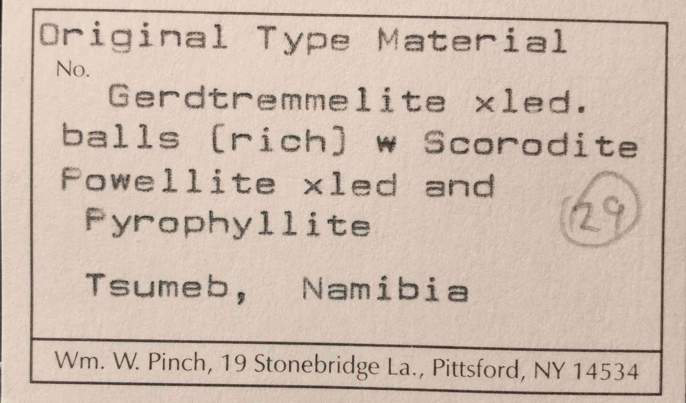 Exhibit 3. Specimen label (Bill Pinch).